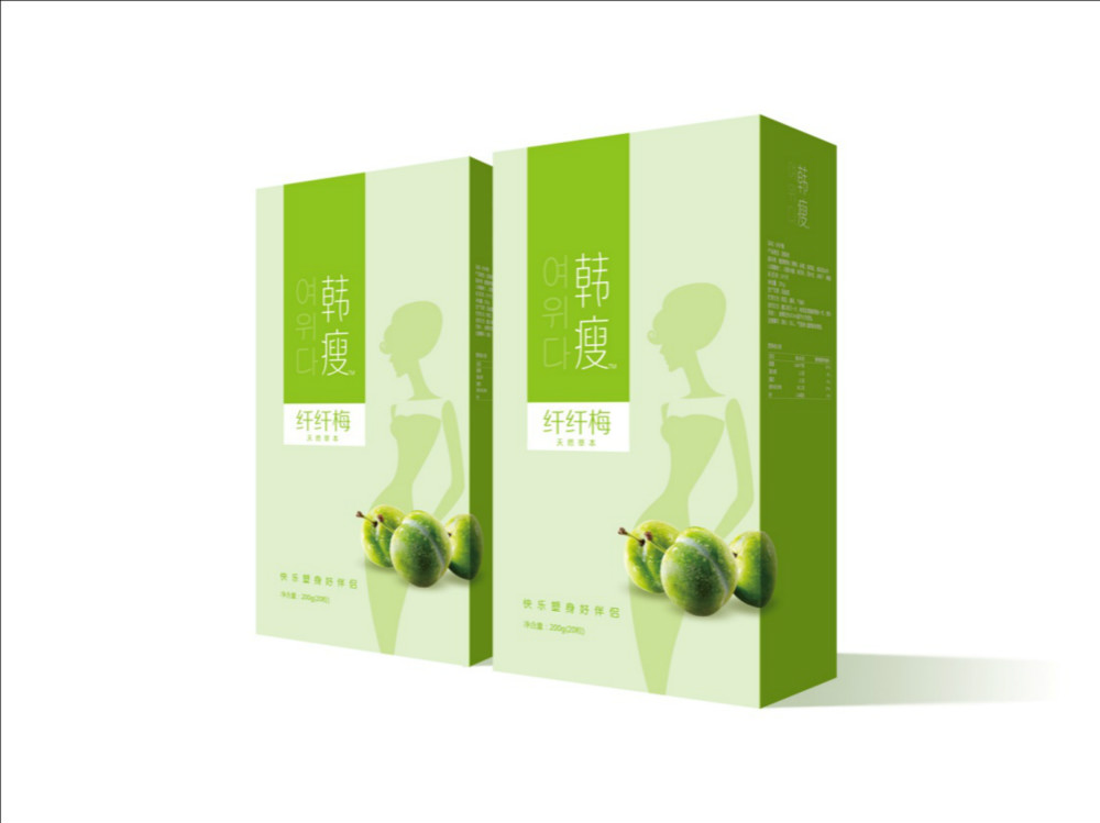 韓瘦產(chǎn)品包裝設計綠色_高瑞品牌_北京包裝設計